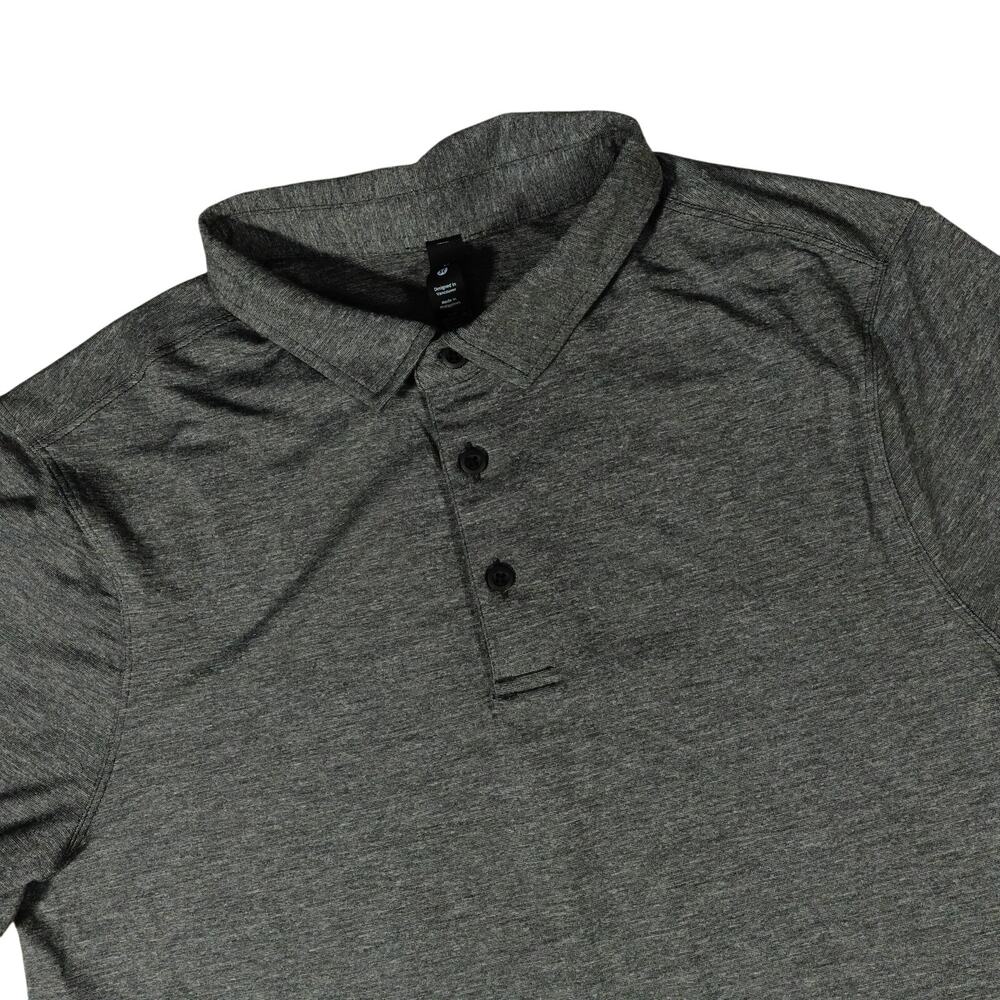 Lululemon Men's Performance Golfer Outdoors Preppy Casual Polo Shirt Size Medium